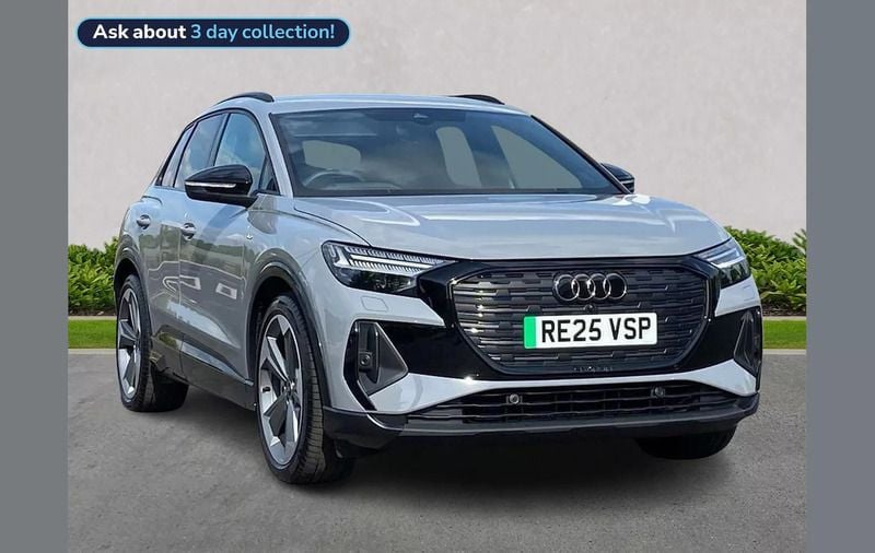 Grey Used 2025 Audi Q4 e-tron Black Edition SUV | £43,933 (Expensive) - Image 1/4