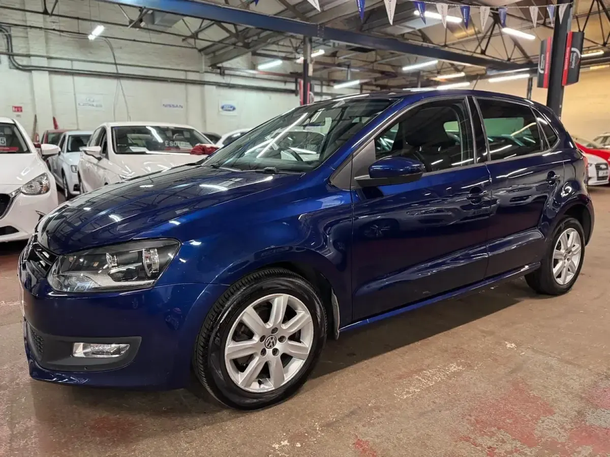 Begagnad VW Polo Edition 2014 Blå Halvkombi