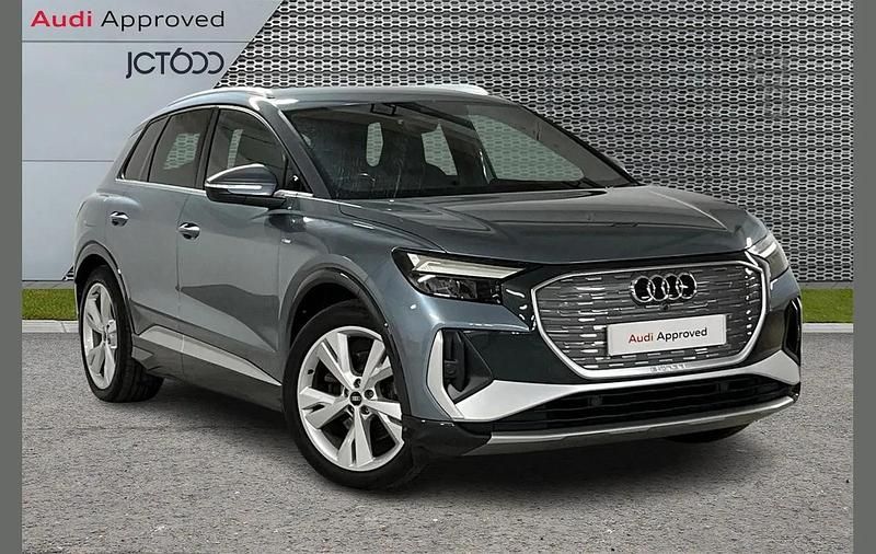 Blue Used 2021 Audi Q4 e-tron S-Line SUV | £21,263 - Image 1/4