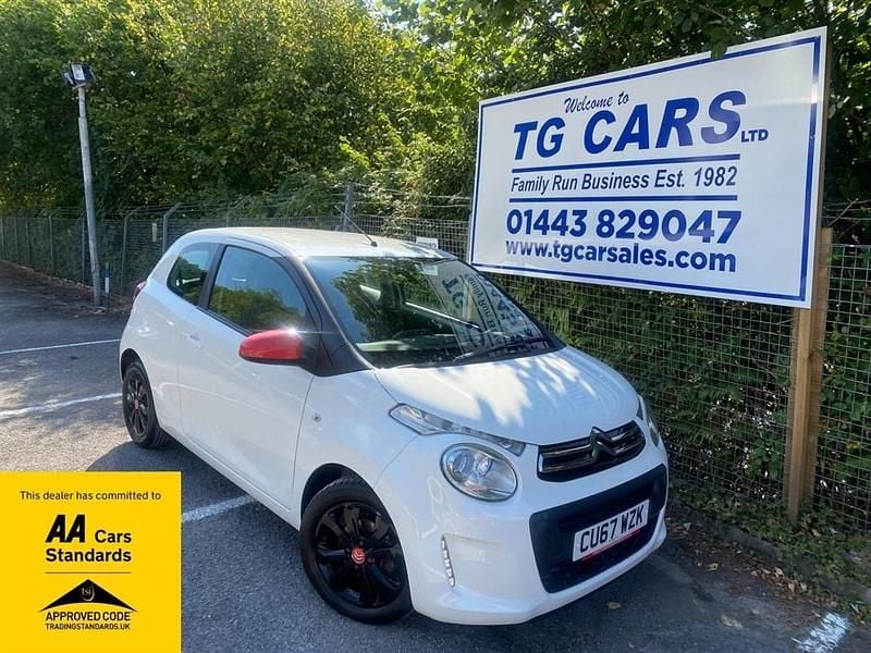 White Used 2017 Citroën C1 Furio Hatchback | £5,795 (Fair price) - Image 1/4