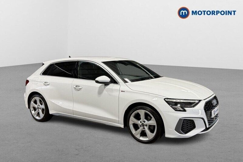 White Used 2024 Audi A3 S-Line Hatchback | £26,549 (Fair price) - Image 1/4