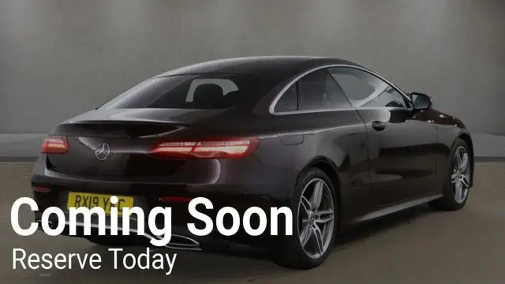 Used Mercedes E220 AMG line 2019 Red Coupe
