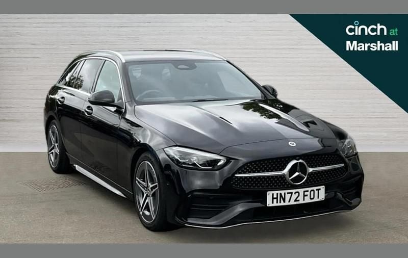 Black Used 2022 Mercedes C200 AMG line Estate | £26,839 (Good price) - Image 1/4