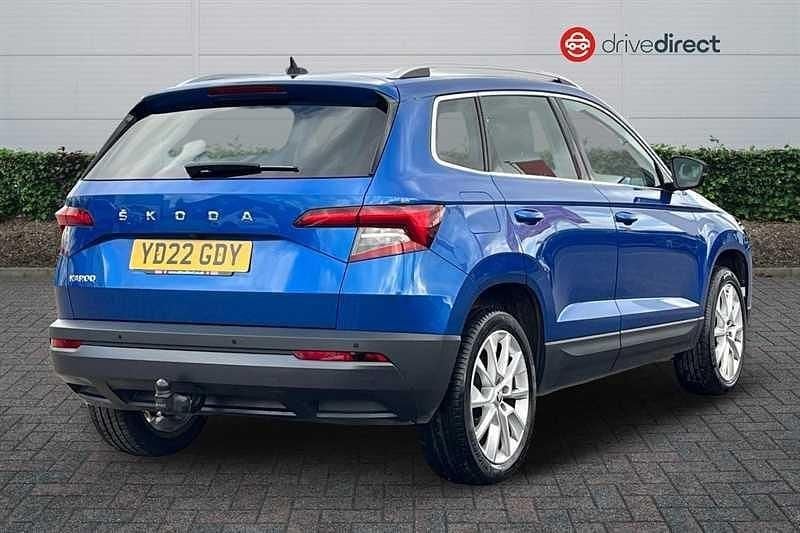 Used Skoda Karoq SE L 110 HP (80 kW) 2022 Blue SUV