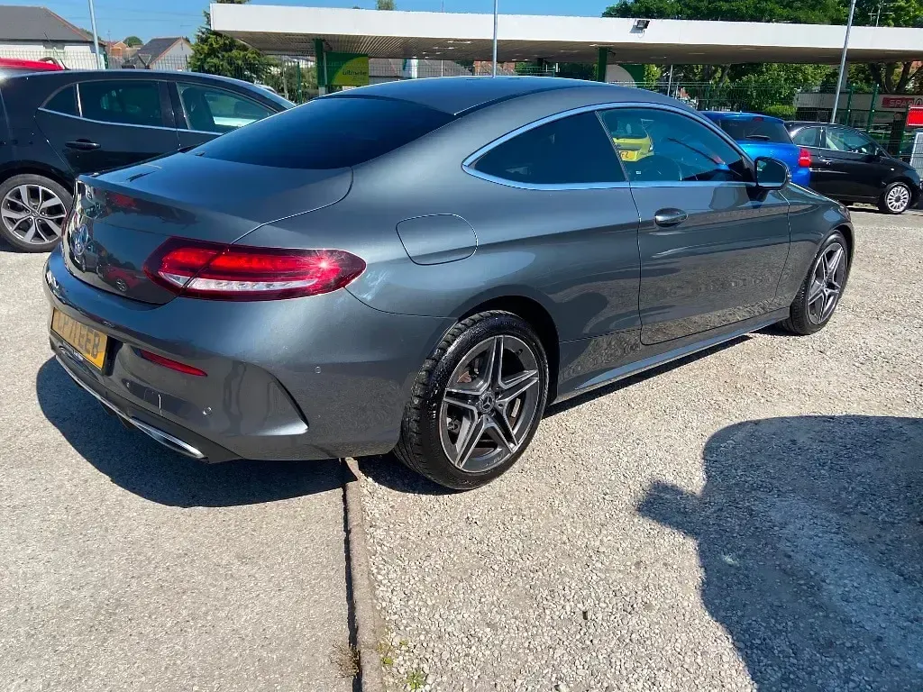 Used Mercedes C220 AMG line 194 HP (142 kW) 2022 Grey Coupe