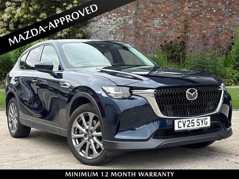 Blue Used 2025 Mazda CX-60 Exclusive-Line SUV | £34,990 (Expensive) - Image 1/4
