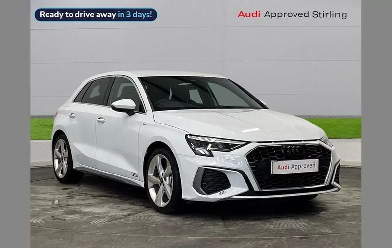 White Used 2024 Audi A3 S-Line Hatchback | £25,426 (Fair price) - Image 1/4