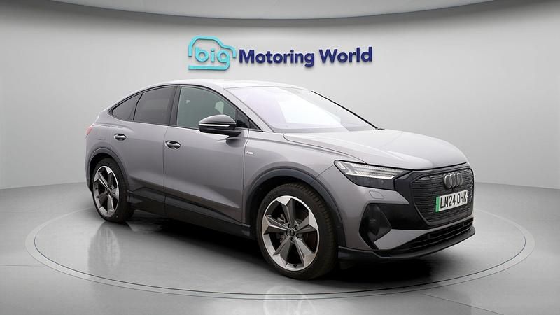 Grey Used 2024 Audi Q4 Sportback e-tron Black Edition SUV | £30,300 (Fair price) - Image 1/4