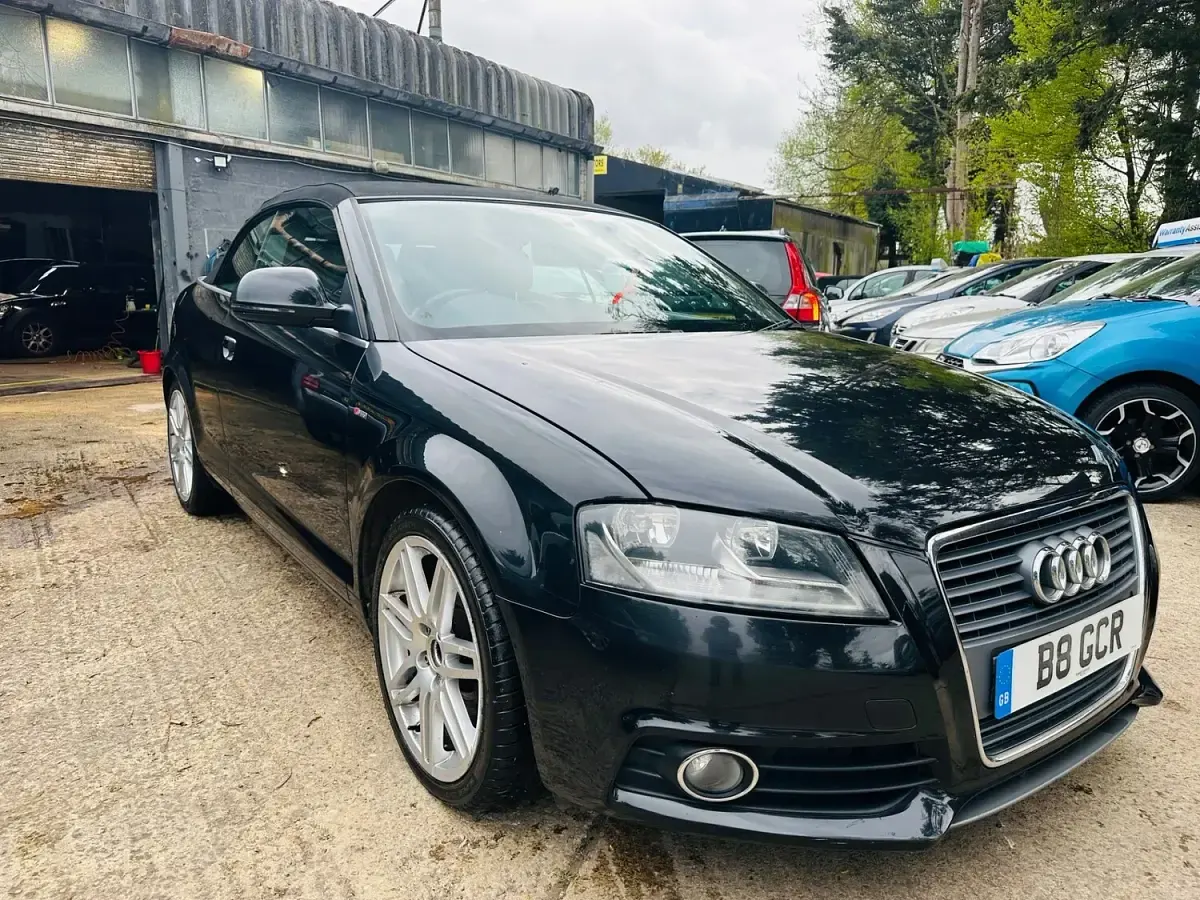 Used Audi A3 Cabriolet S-Line 105 HP (77 kW) 2010 Black Cabriolet