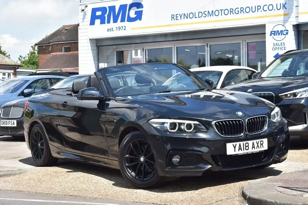 Used BMW 218 M Sport 150 HP (110 kW) 2018 Black Cabriolet