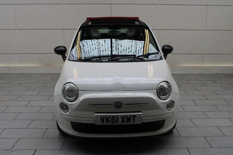 Used Fiat 500 Pop 85 HP (62 kW) 2011 White Cabriolet