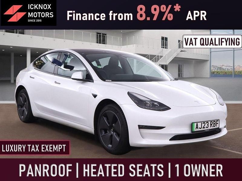 White Used 2023 Tesla Model 3 Long Range RWD Sedan | £23,445 (Fair price) - Image 1/4