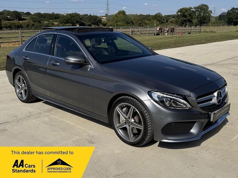 Grey Used 2017 Mercedes C250 AMG Line Premium Plus Sedan | £16,995 (Fair price) - Image 1/4