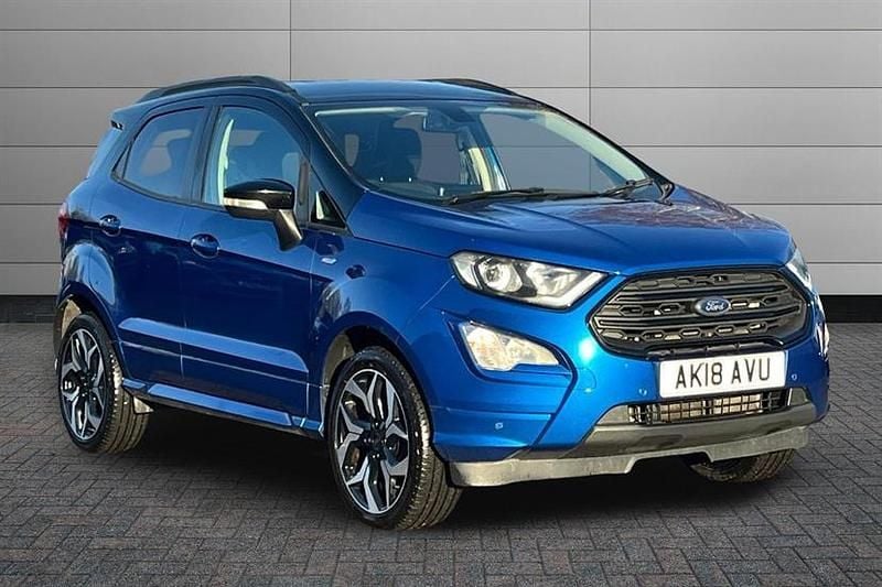 Lightning blue Used 2018 Ford Ecosport ST-Line SUV | £8,750 (Fair price) - Image 1/4