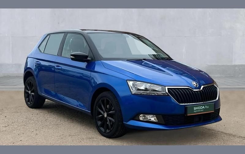 Used Skoda Fabia Colour Edition 95 HP (69 kW) 2021 Race blue black magic pearlescent Hatchback