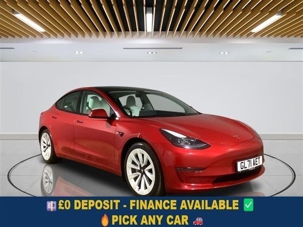 Red Used 2021 Tesla Model 3 Long Range Sedan | £17,799 (Good price) - Image 1/1