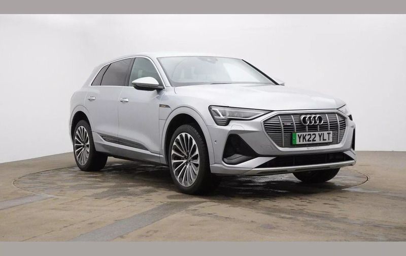 Silver Used 2022 Audi e-tron S-Line SUV | £26,499 (A bit pricey) - Image 1/4