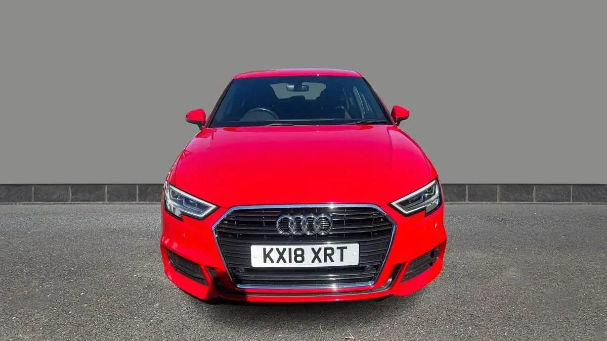 Used Audi A3 S-Line 150 HP (110 kW) 2018 Red Sedan