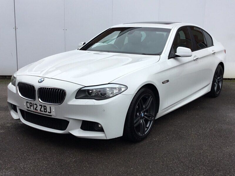 White Used 2012 BMW 530 M Sport Sedan | £8,995 (Good price) - Image 1/4