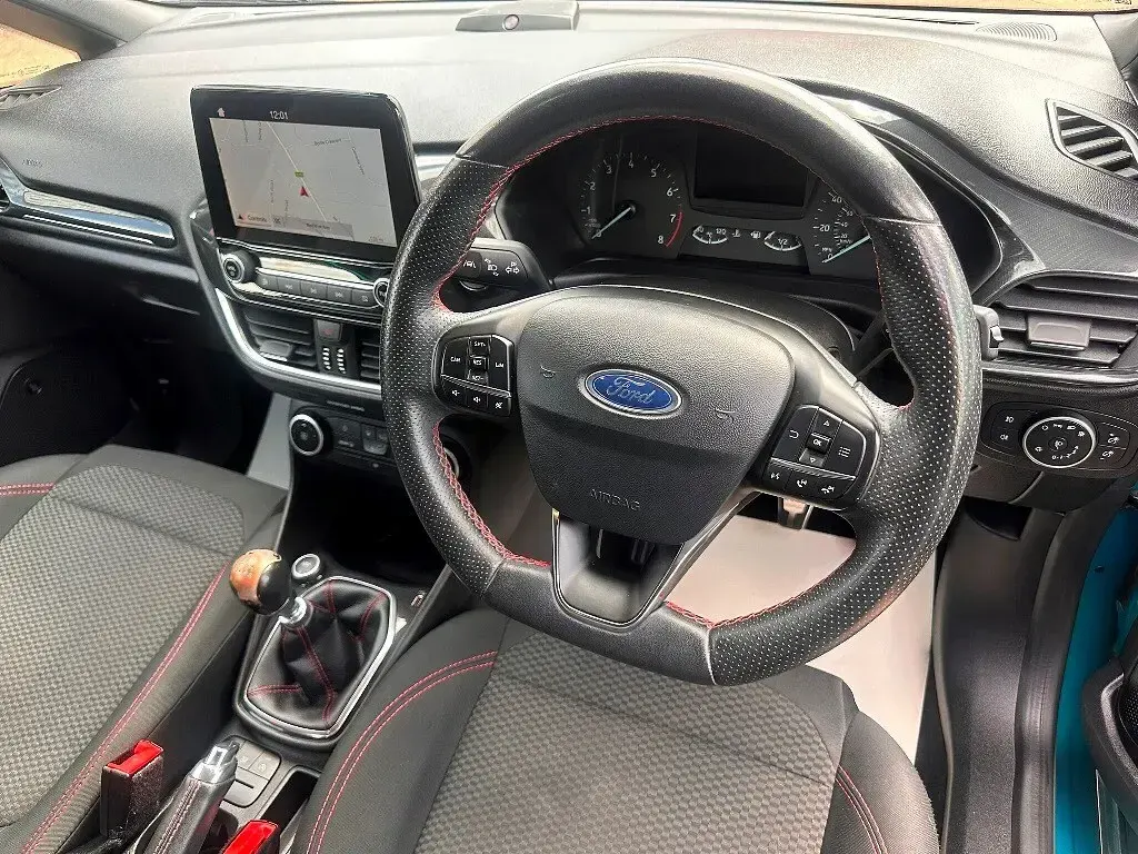 Used Ford Fiesta ST-Line 140 HP (102 kW) 2019 Antigua blue metallic Hatchback