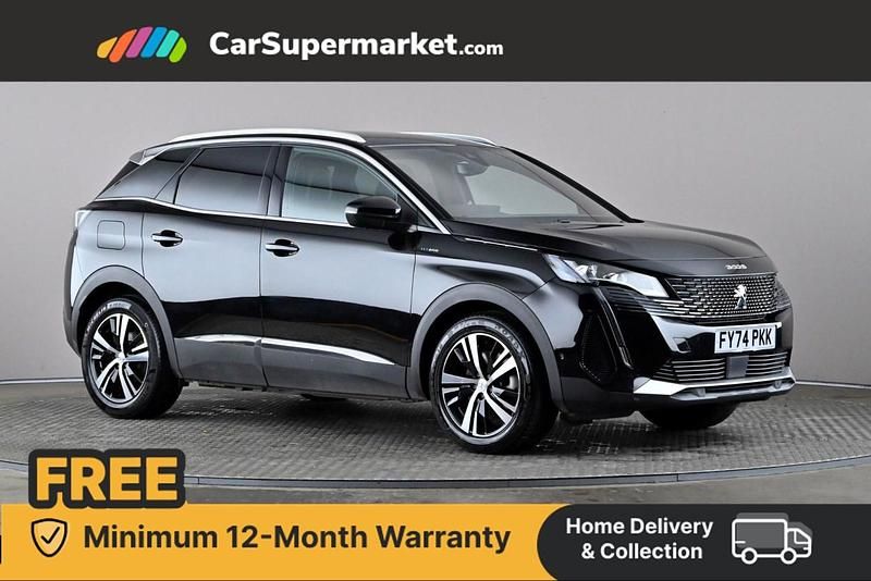 Black Used 2024 Peugeot 3008 GT Hatchback | £21,897 (Fair price) - Image 1/4