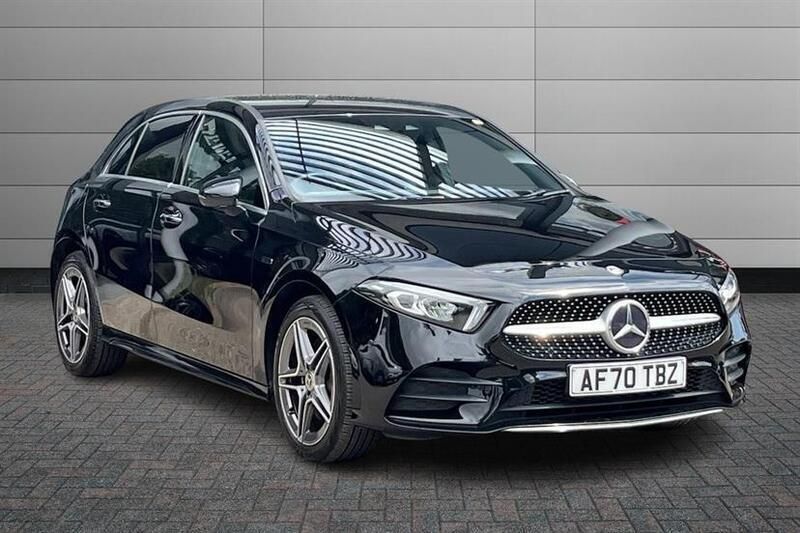 Cosmos black Used 2020 Mercedes A250 AMG Line Premium Hatchback | £20,150 (Fair price) - Image 1/4