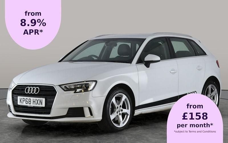 White Used 2018 Audi A3 Sportback Sport Hatchback | £11,498 (Good price) - Image 1/2
