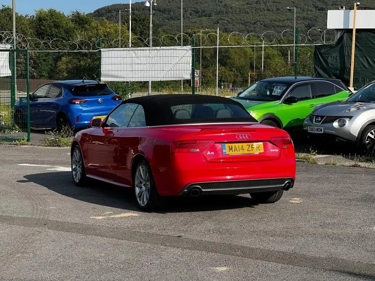 Used Audi A5 Cabriolet S-Line 2014 Red Cabriolet