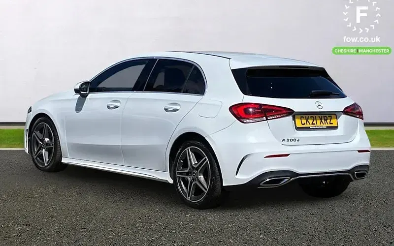 Used Mercedes A200 AMG line 150 HP (110 kW) 2020 White Hatchback