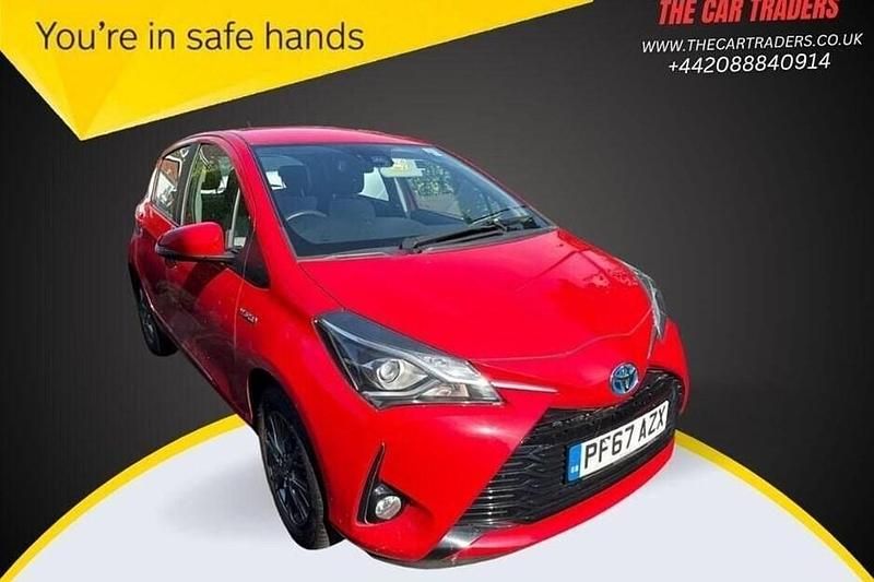 Red Used 2017 Toyota Yaris Hybrid Hatchback | £11,488 (Good price) - Image 1/1