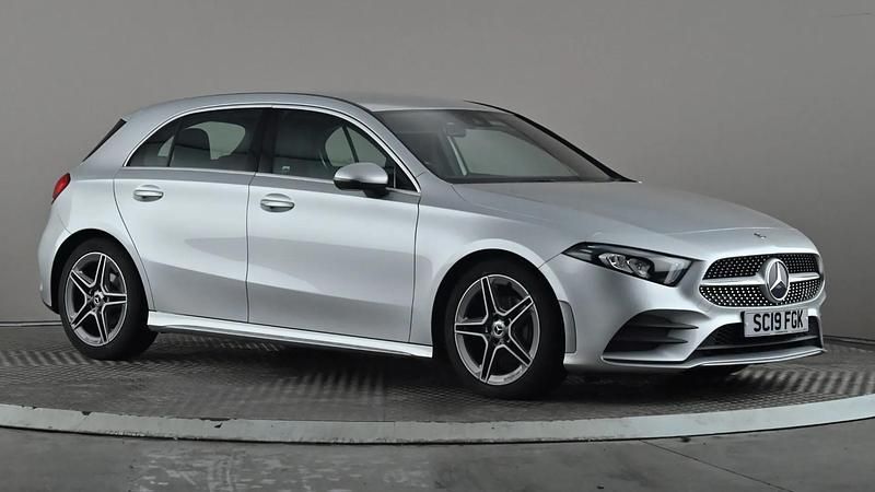 Silver Used 2019 Mercedes A180 AMG line Hatchback | £13,998 (Fair price) - Image 1/3