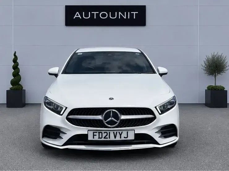 Used Mercedes A250 AMG line 224 HP (164 kW) 2021 White Sedan