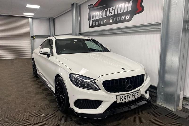 White Used 2017 Mercedes C220 AMG line Coupe | £13,295 (Fair price) - Image 1/1