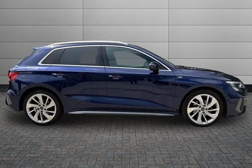 Used Audi A3 S-Line 150 HP (110 kW) 2023 Blue Sedan