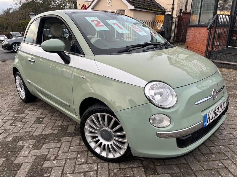 Used Fiat 500 Lounge 69 HP (50 kW) 2008 Green Hatchback