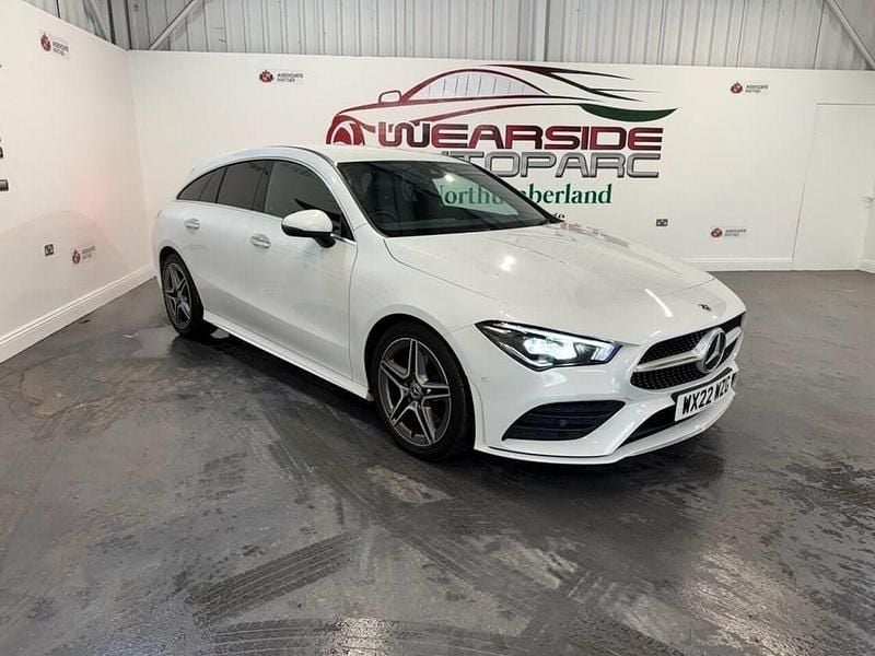 White Used 2022 Mercedes CLA200 Shooting Brake AMG line Estate | £20,499 (Fair price) - Image 1/4