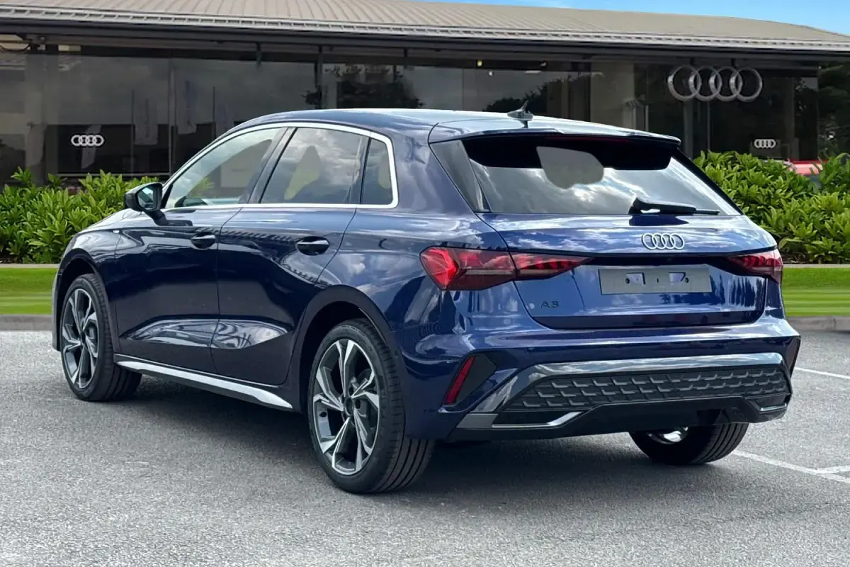 New Audi A3 S-Line 2026 Blue Hatchback