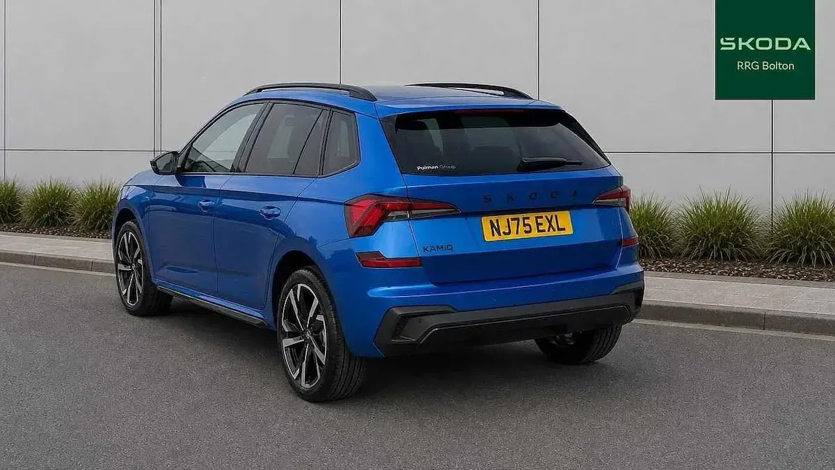 Used Skoda Kamiq Monte Carlo 115 HP (84 kW) 2025 Race blue metallic SUV
