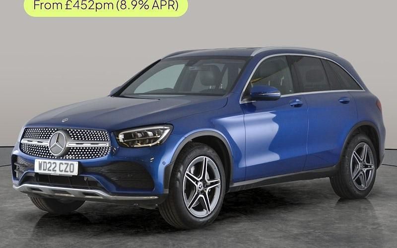 Used Mercedes GLC220 AMG line 194 HP (142 kW) 2022 Blue Estate