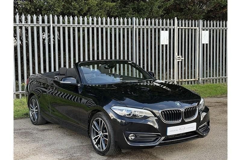 Used BMW 220 Sport Line 2019 Black Cabriolet