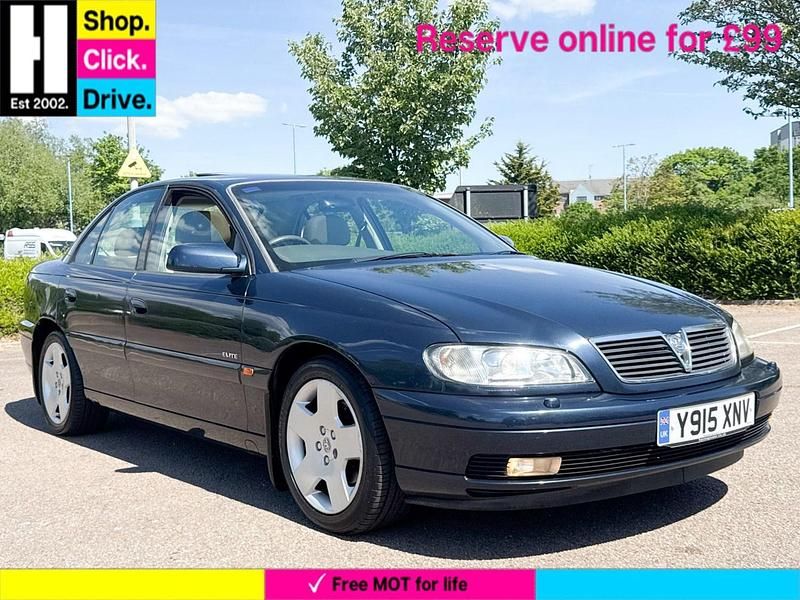 Blue Used 2001 Vauxhall Omega Elite Sedan | £3,800 - Image 1/3