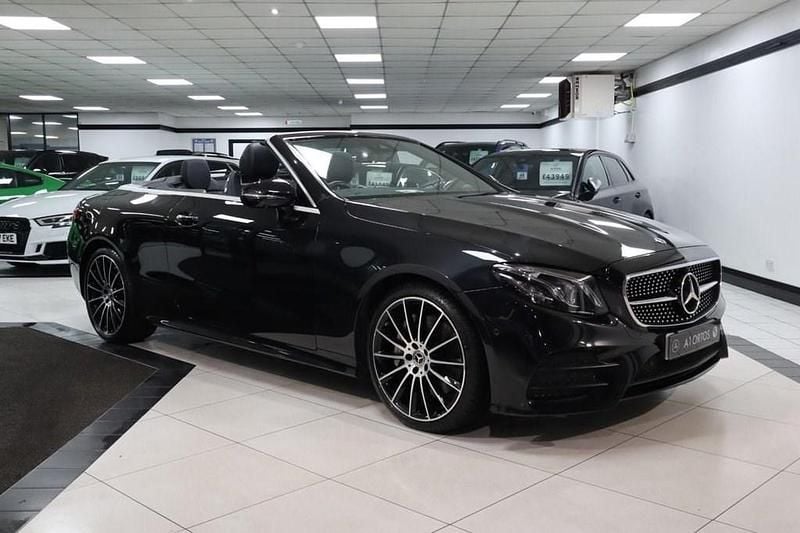 Black Used 2020 Mercedes E350 AMG line Cabriolet | £30,949 (Expensive) - Image 1/4