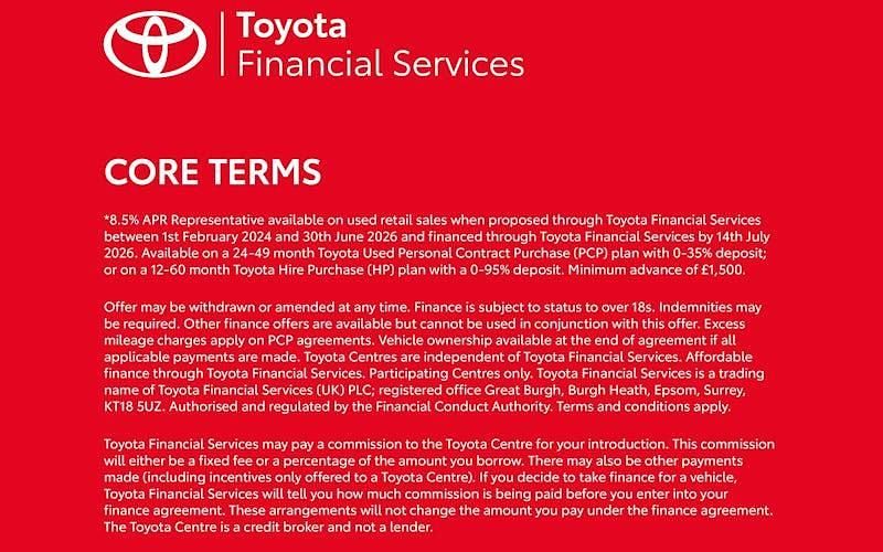 Used Toyota Yaris Hybrid Design 116 HP (85 kW) 2026 Hatchback