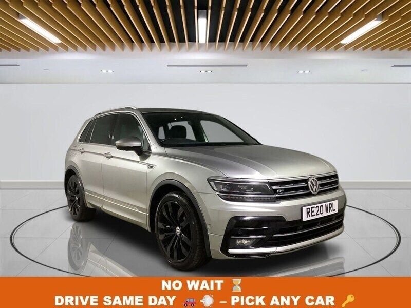 Silver Used 2020 VW Tiguan R-line SUV | £22,049 (Fair price) - Image 1/3