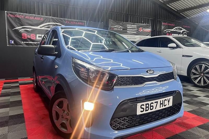 Used Kia Picanto 66 HP (48 kW) 2018 Blue Hatchback