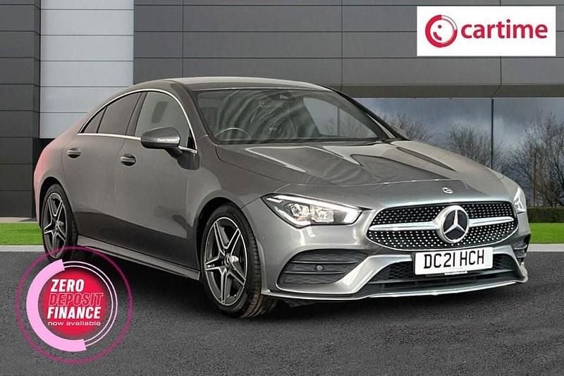 Grey Used 2021 Mercedes CLA200 AMG line Coupe | £22,500 (Good price) - Image 1/4