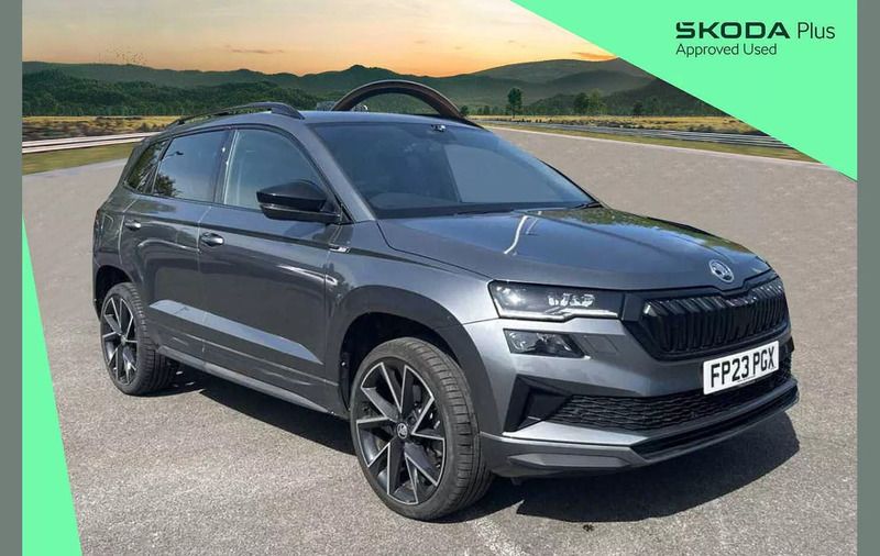 Grey Used 2023 Skoda Karoq SportLine SUV | £25,495 (Fair price) - Image 1/4