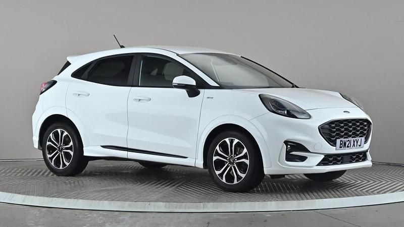White Used 2021 Ford Puma ST-Line Hatchback | £12,298 (Fair price) - Image 1/4