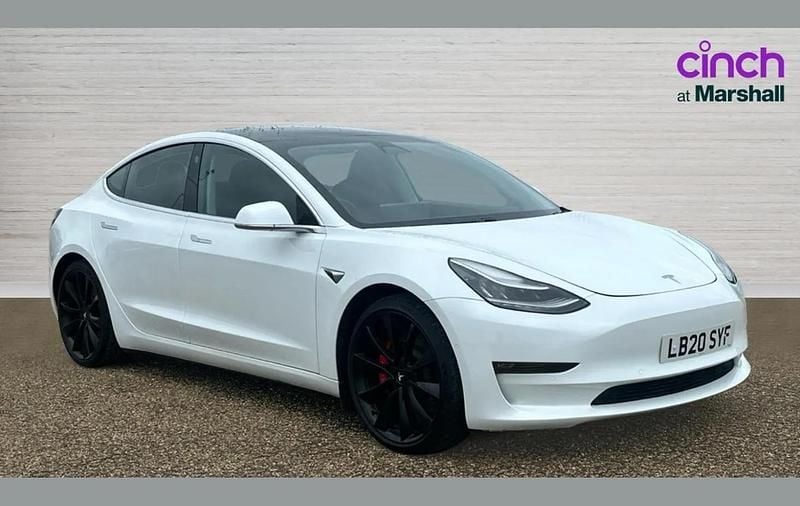 Used Tesla Model 3 Performance 335 kW (456 HP) 2020 White Sedan