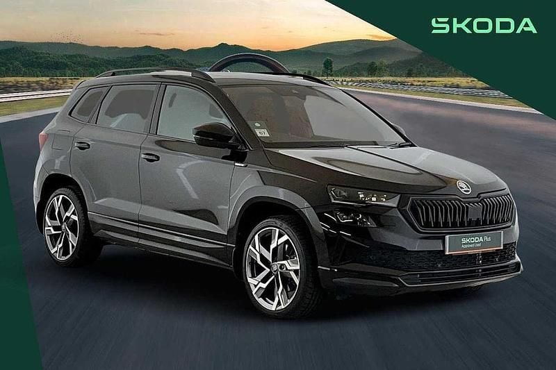 Black Used 2025 Skoda Karoq SportLine SUV | £30,390 (Fair price) - Image 1/4